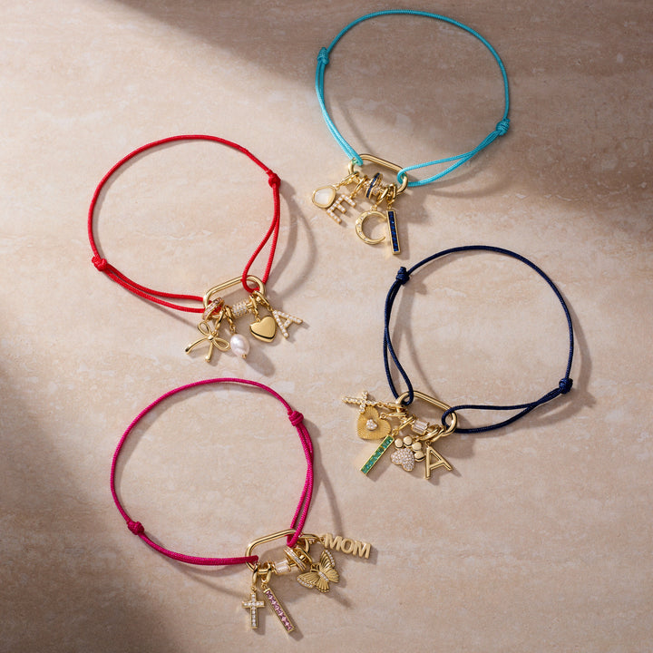 Build Your Own Carabiner Cord Charm Bracelet