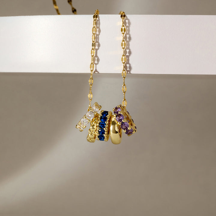 Build Your Own Custom Rondelle Birthstone Necklace