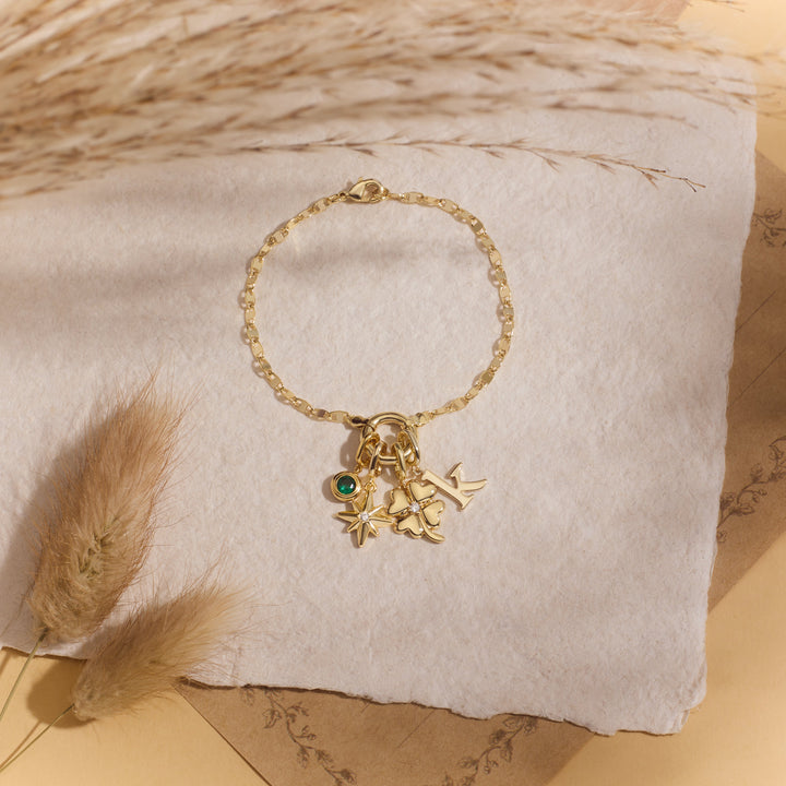 Build Your Own Mirror Charm Bracelet