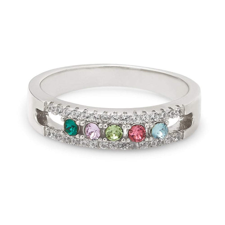 Custom Birthstone CZ Ring