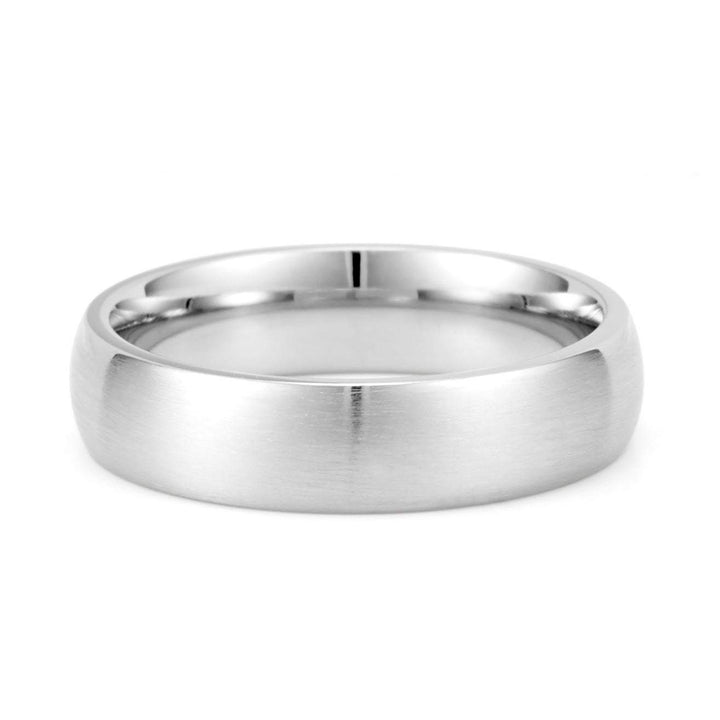 Custom Coordinate Brushed Stainless Steel Ring