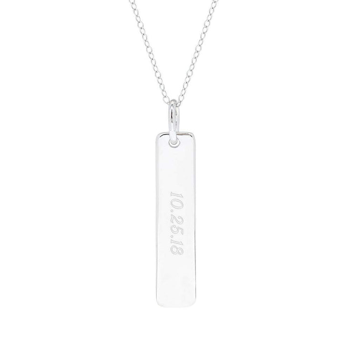 Custom Close To The Heart Birthstone Tag Pendant