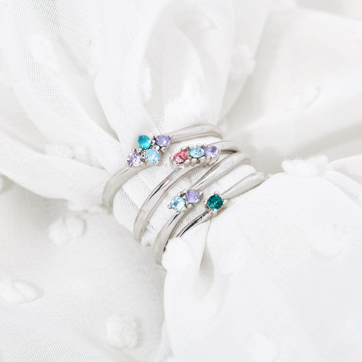 Custom Petite Birthstone Ring