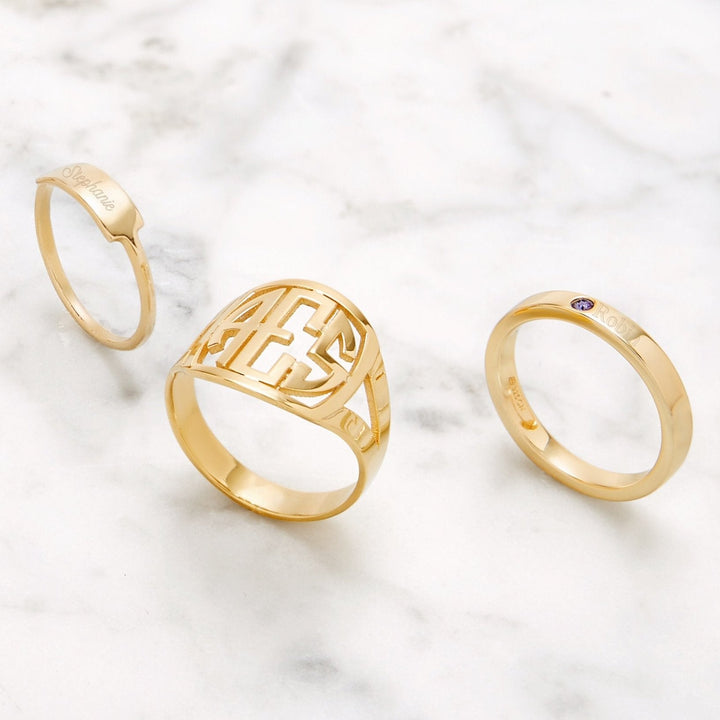 Engravable Bar Ring