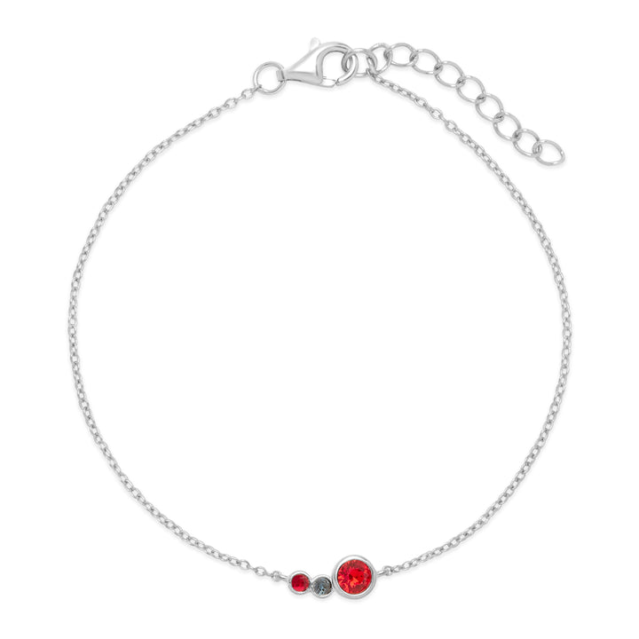 Custom Mother and Children Birthstone Bracelet