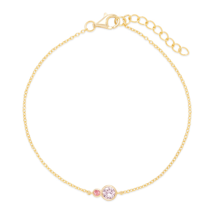 Custom Mother and Children Birthstone Bracelet
