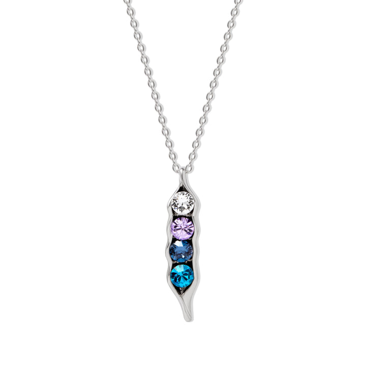 Custom Birthstone Pea in a Pod Necklace