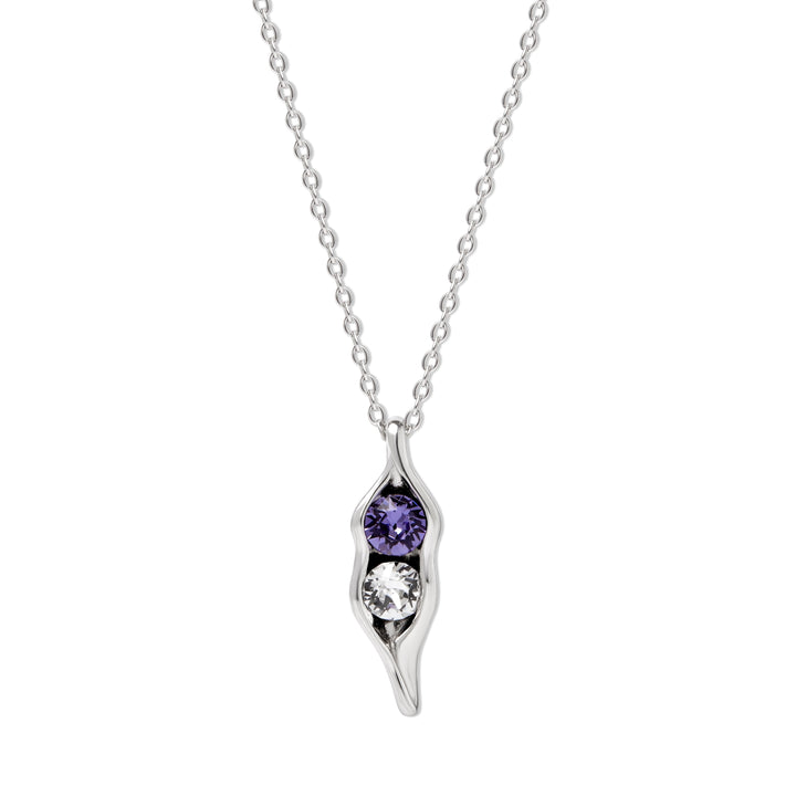 Custom Birthstone Pea in a Pod Necklace