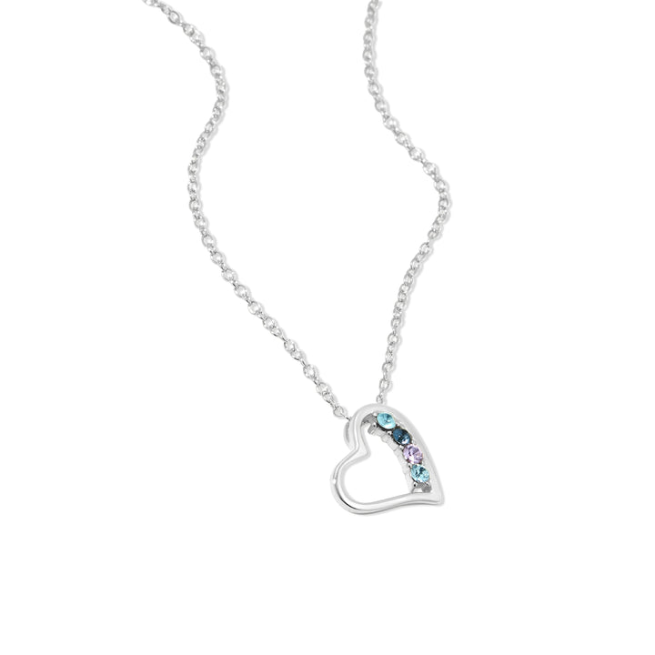 Custom Petite Heart Birthstone Pendant