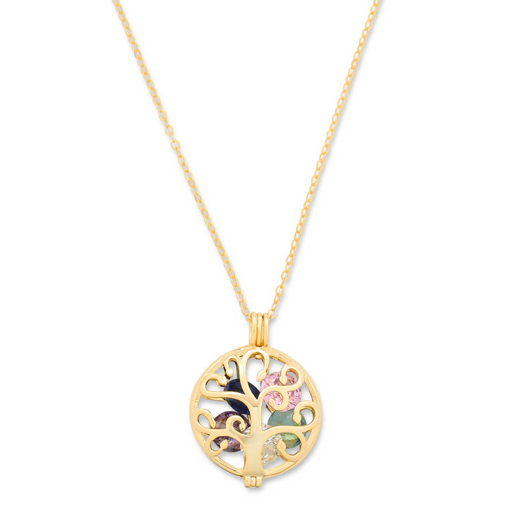 Custom Family Tree Birthstone Locket