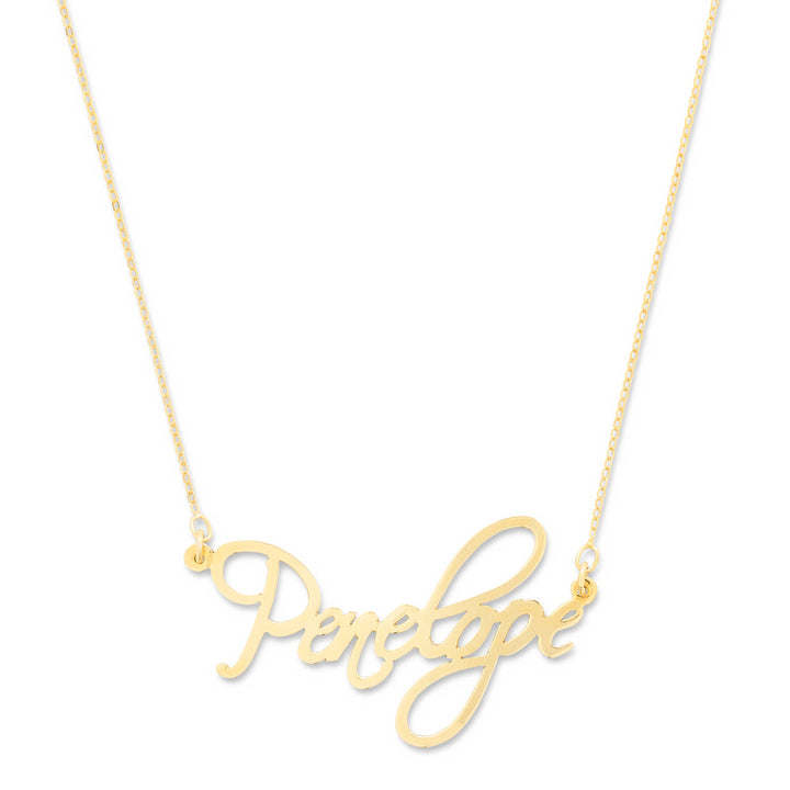 Custom Fancy Script Custom Name Necklace