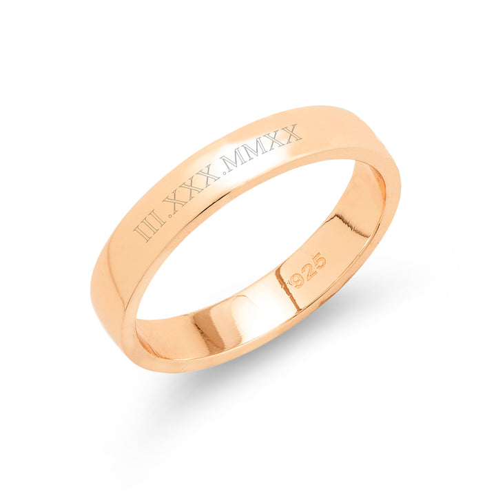 Custom Roman Numeral Ring