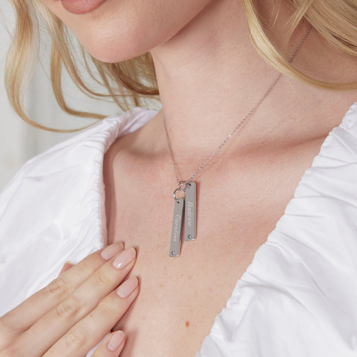 Custom Close To The Heart Birthstone Tag Pendant