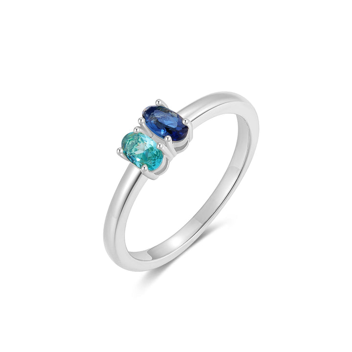 Custom Petite Oval Birthstone Ring