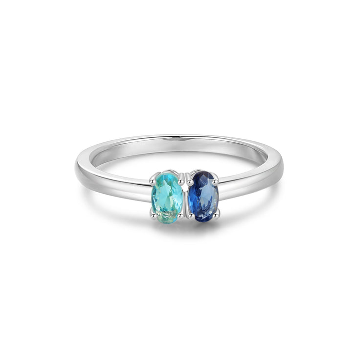 Custom Petite Oval Birthstone Ring