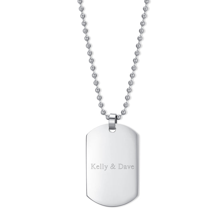 Engravable Medium Stainless Steel Dog Tag