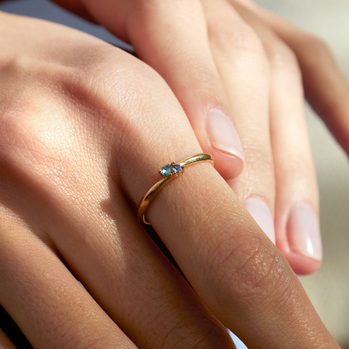 Custom Petite Birthstone Ring