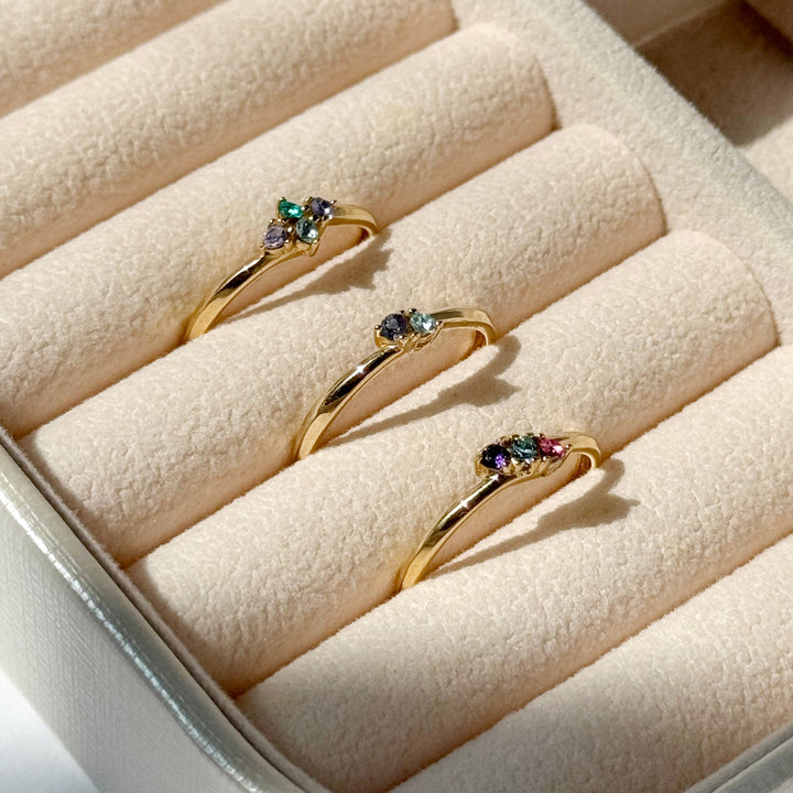 Custom Petite Birthstone Ring
