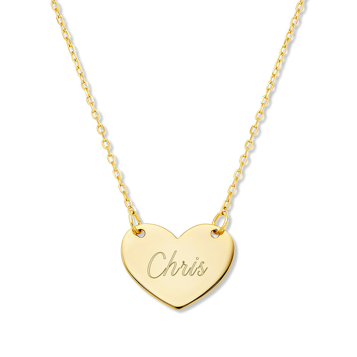 Engravable Heart Necklace