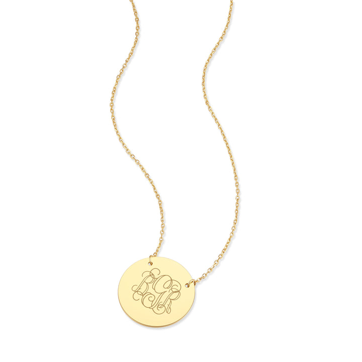 Engravable Disc Necklace