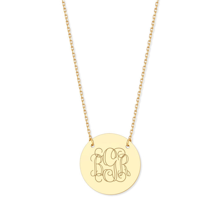 Engravable Disc Necklace