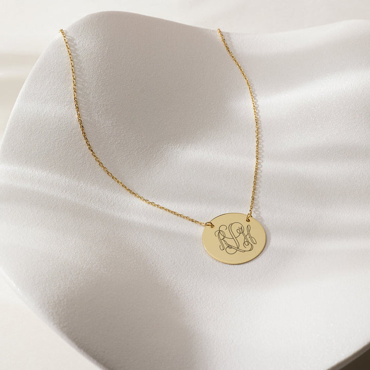 Engravable Disc Necklace