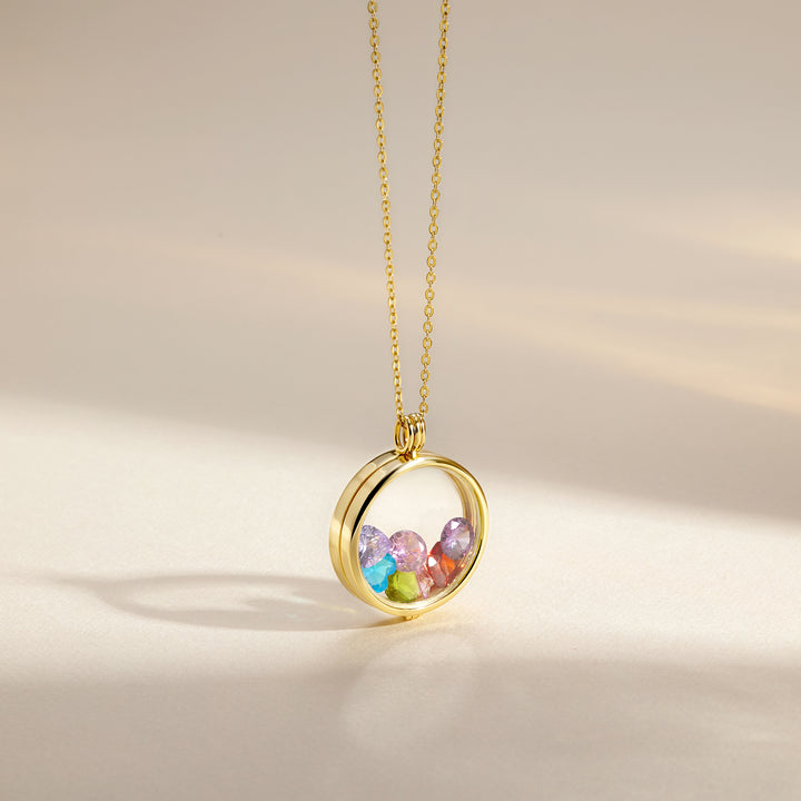 Custom Glass Birthstone Floating Locket