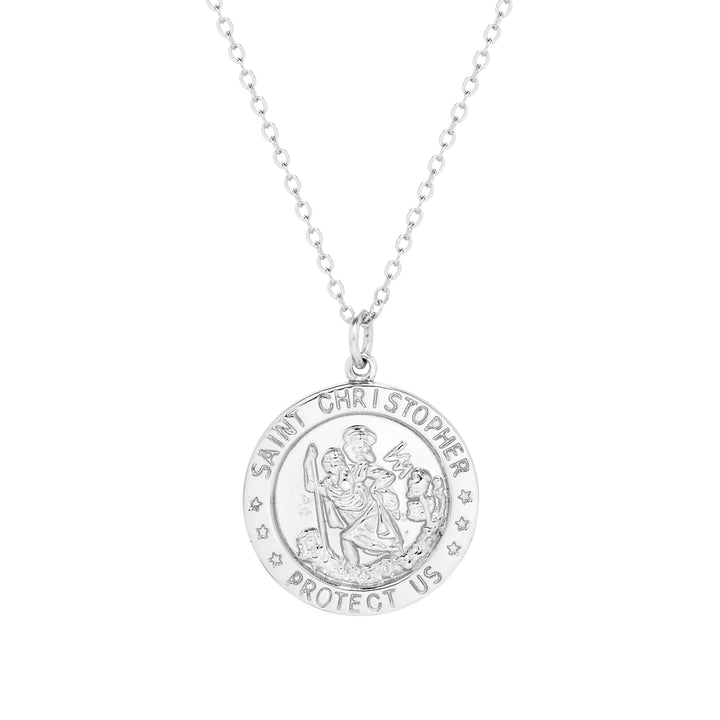 Sterling Silver Saint Christopher Necklace