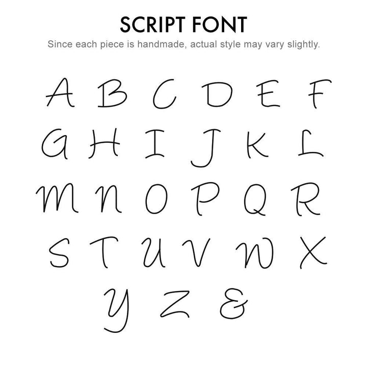 Custom Hand Stamped Mini Initial Gold Bangle Bracelet