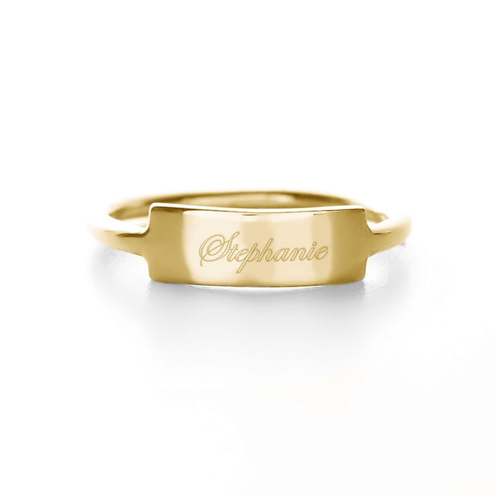 Engravable Bar Ring