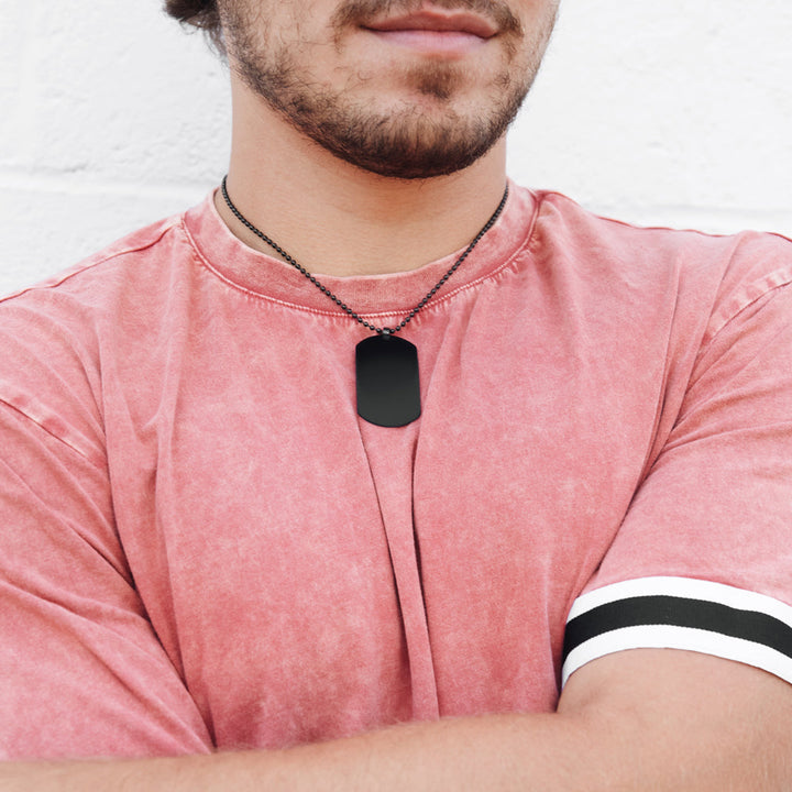 Engravable Medium Stainless Steel Dog Tag