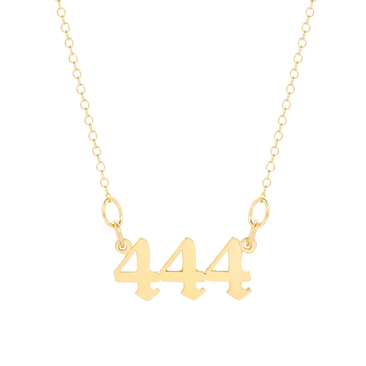 Gold Angel Number Necklace