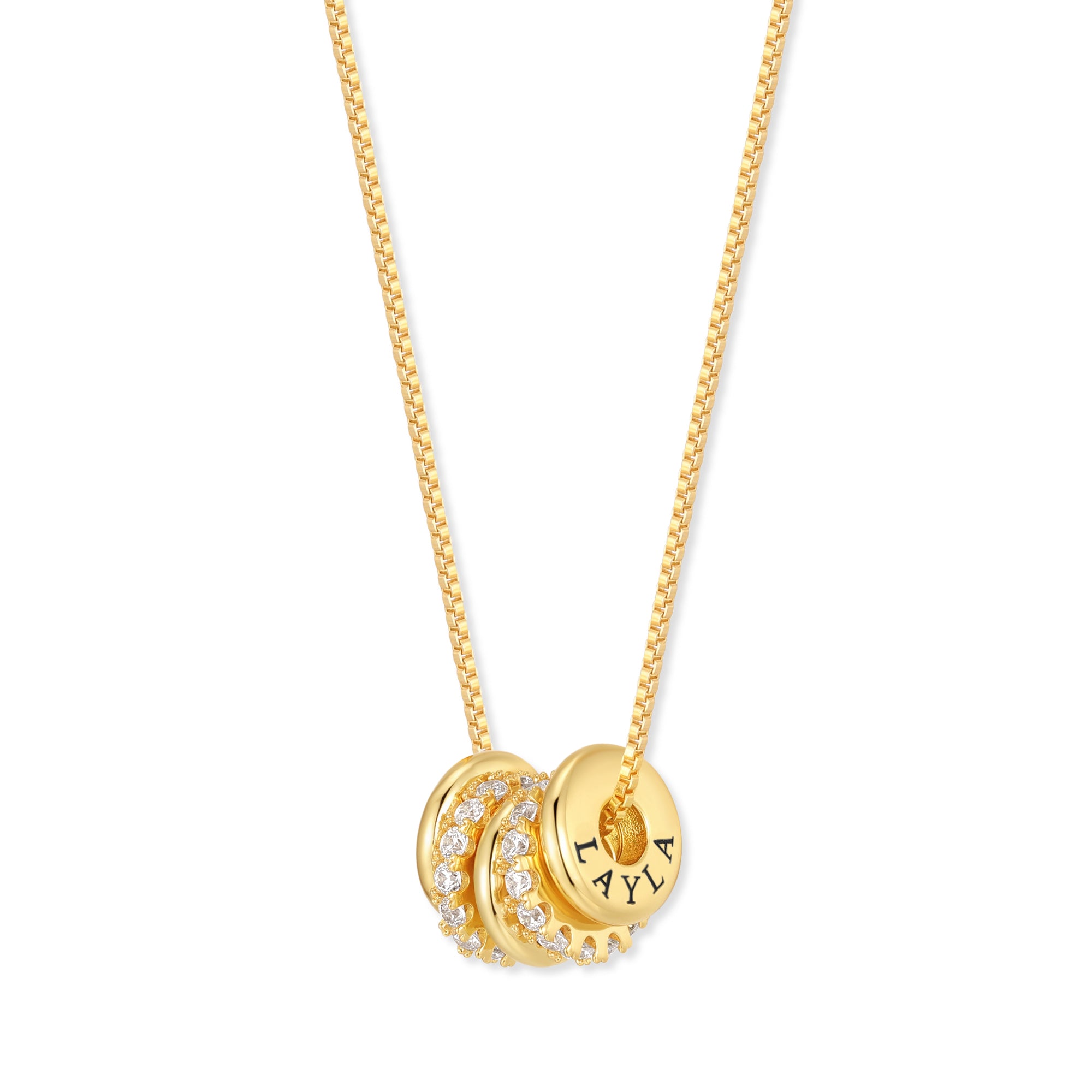 Stackable Engravable Ring Charm Necklace – Mill Rock East
