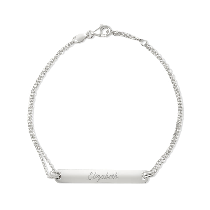 Name Bar Sterling Silver Bracelet