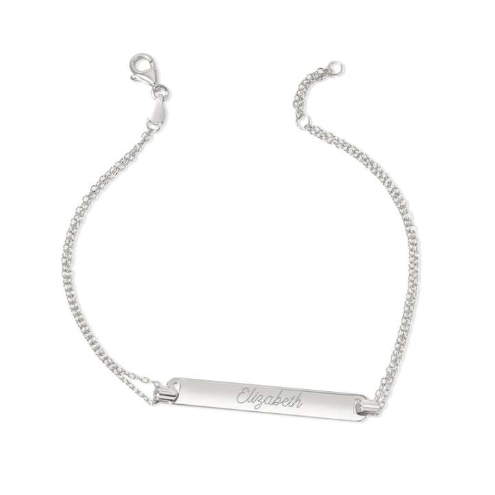 Name Bar Sterling Silver Bracelet