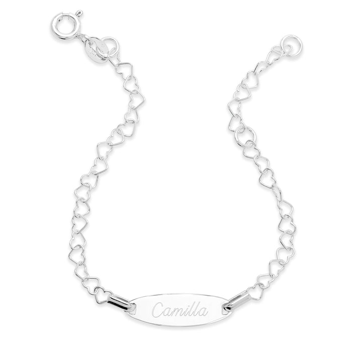 Kids Heart Link ID Bracelet