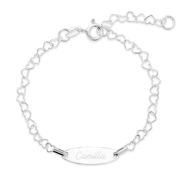 Kids Heart Link ID Bracelet