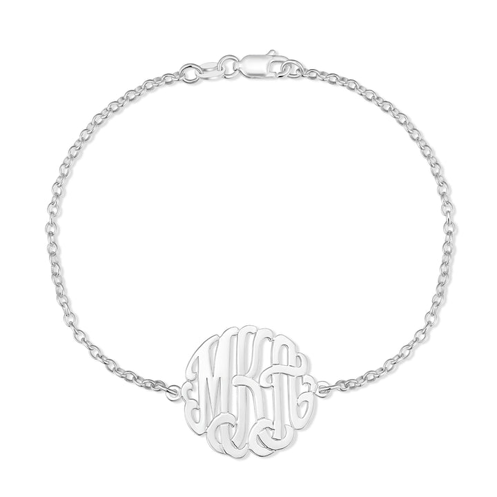 Monogram Sterling Silver Bracelet