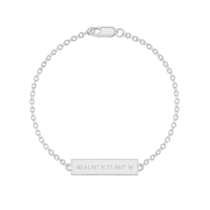 Custom Coordinate Bar Bracelet