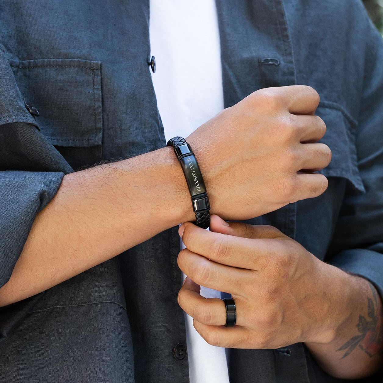 アクセサリー Roman catcher Bracelet Black ROMAN CATCHER