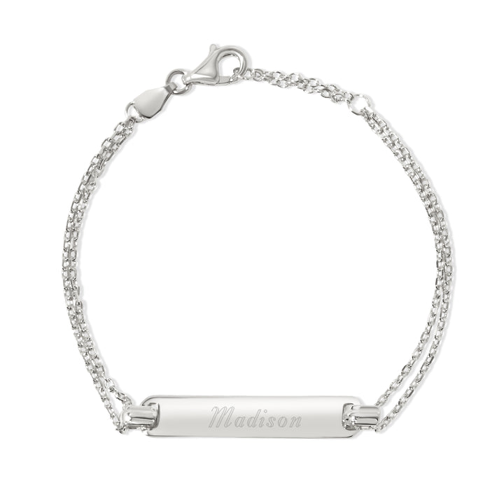 Engravable Baby Name Bar Bracelet