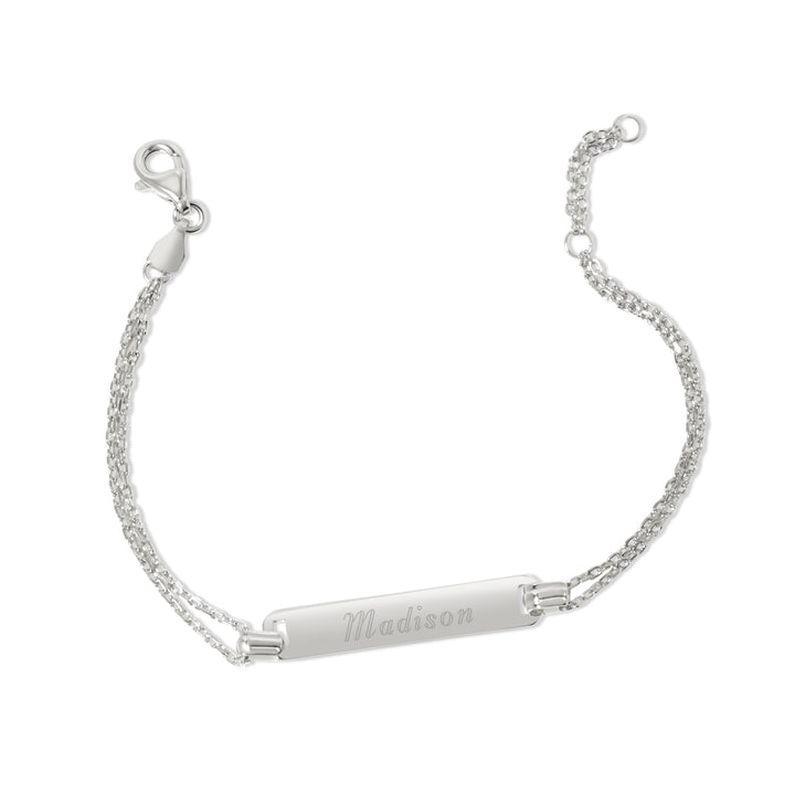 Engravable Baby Name Bar Bracelet