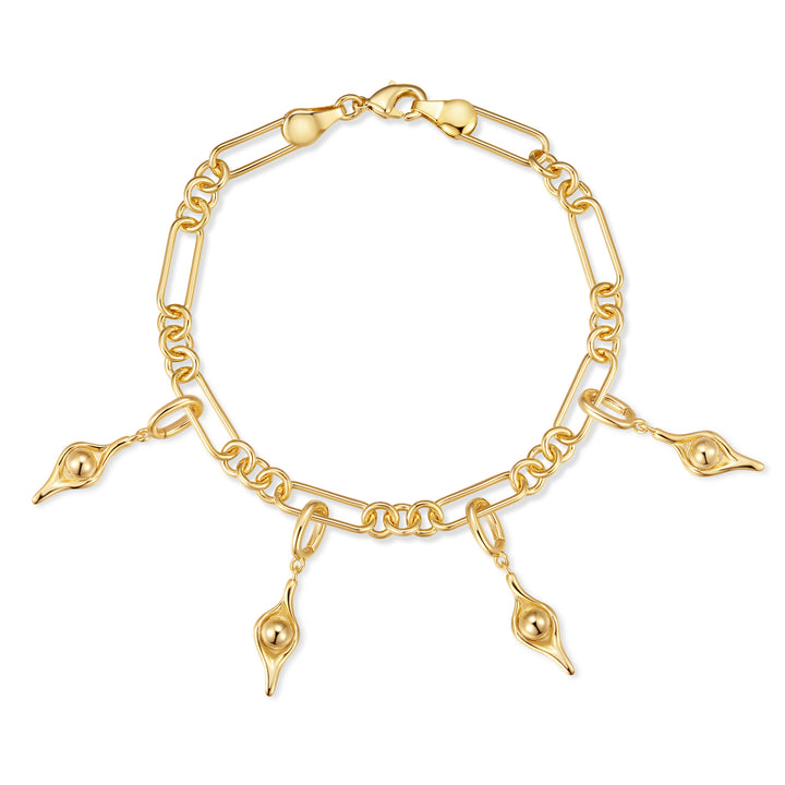 Waterproof Pea in the Pod Charm Bracelet