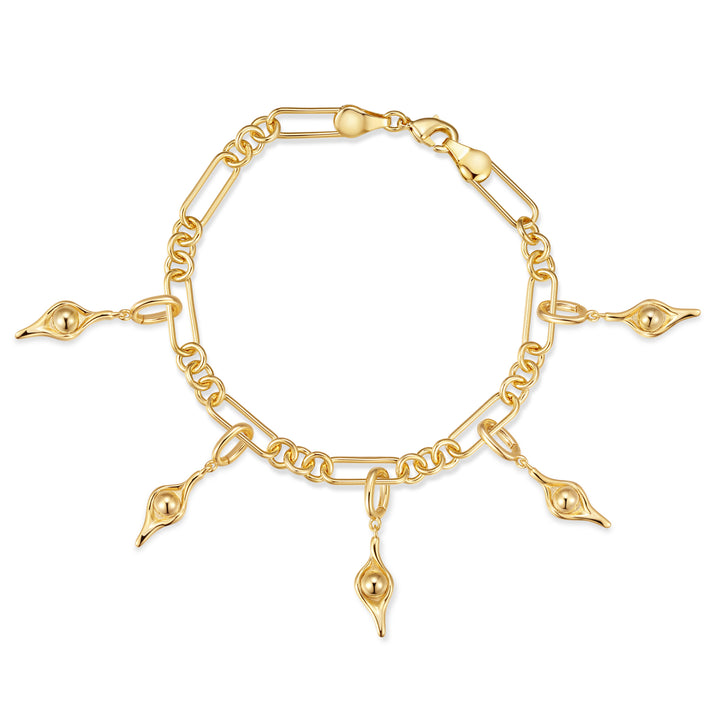 Waterproof Pea in the Pod Charm Bracelet
