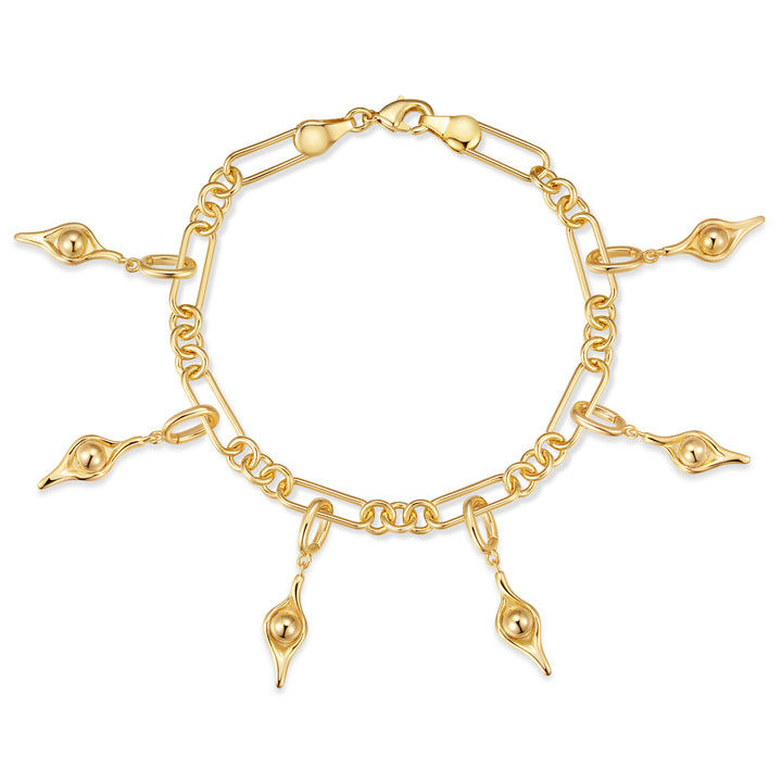 Waterproof Pea in the Pod Charm Bracelet