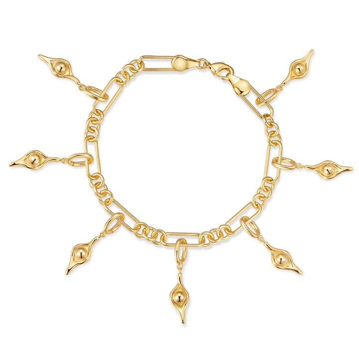 Waterproof Pea in the Pod Charm Bracelet