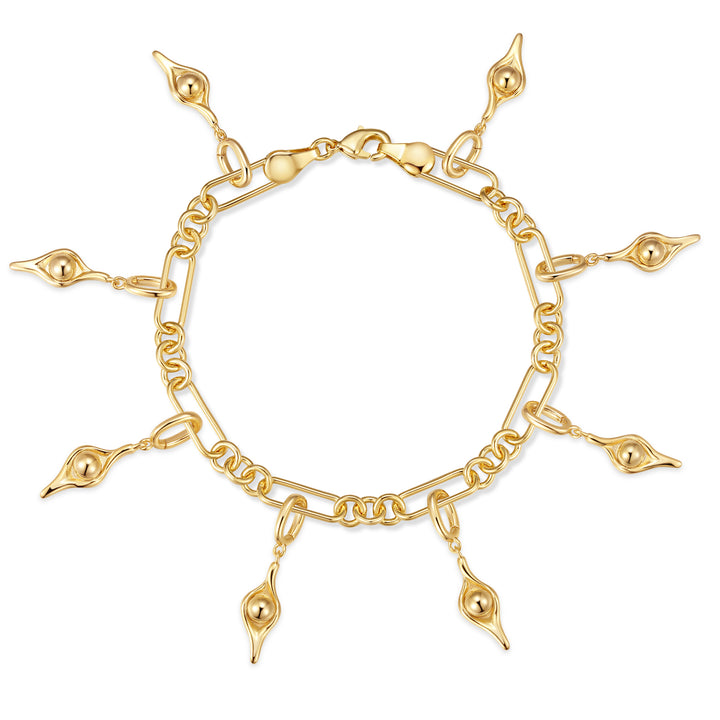 Waterproof Pea in the Pod Charm Bracelet