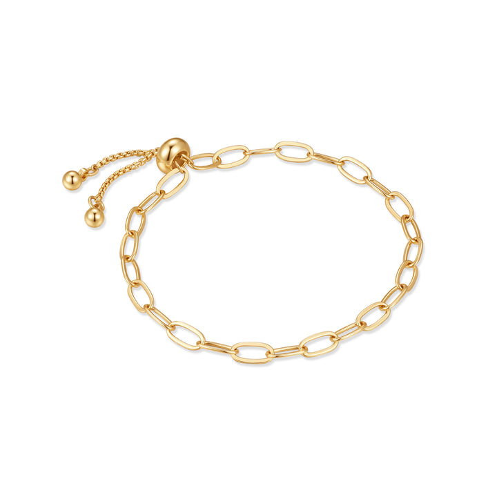 Kids Paperclip Chain Slider Bracelet