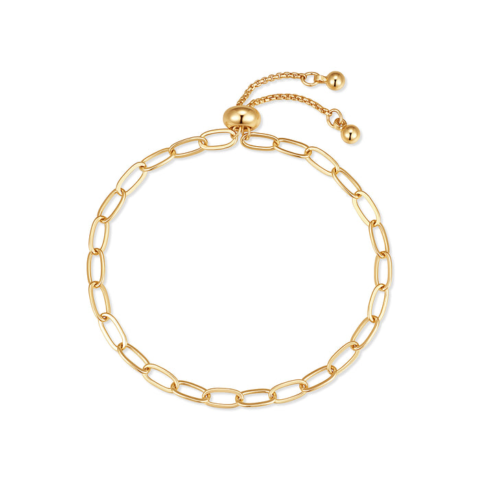Kids Paperclip Chain Slider Bracelet
