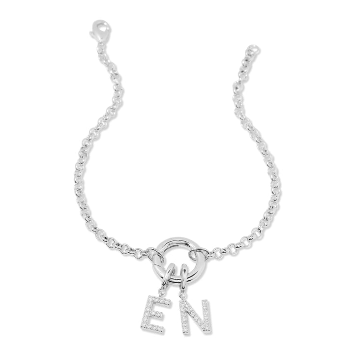 Custom Initial Charm Bracelet